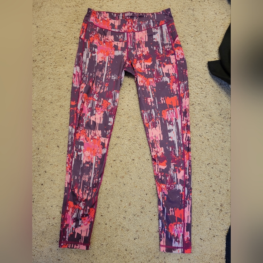 Reebok Pink and Purple Leggings